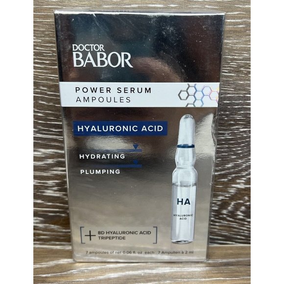 Doctor Babor Power Serum Ampoules - HYALURONIC ACID -  7 X 2 mL New Sealed - Picture 1 of 5